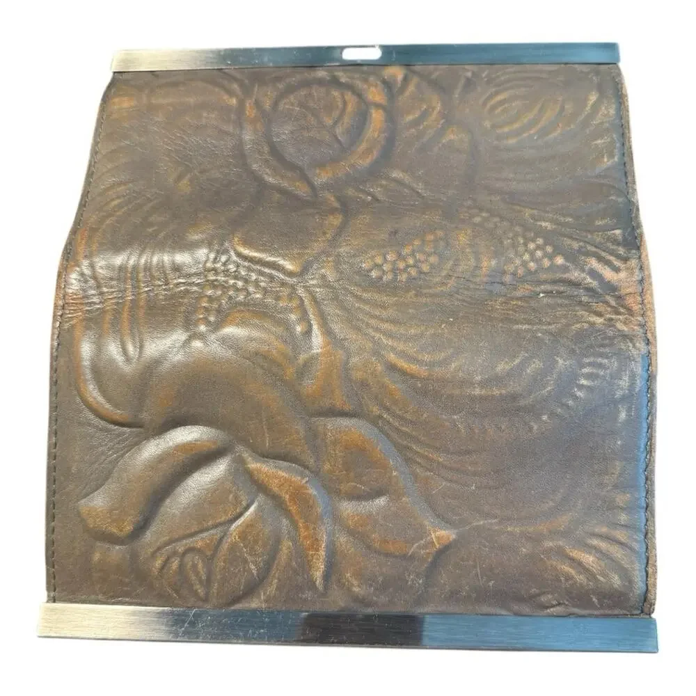 Patricia Nash Embossed Brown leather Wallet